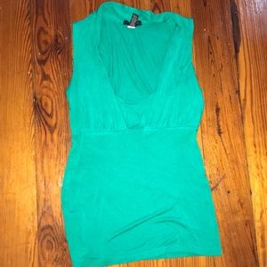 Small green top, banana republic